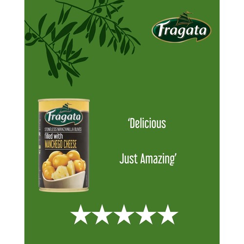 Fragata Stoneless Manzanilla Olives Filled With Manchego (150g)