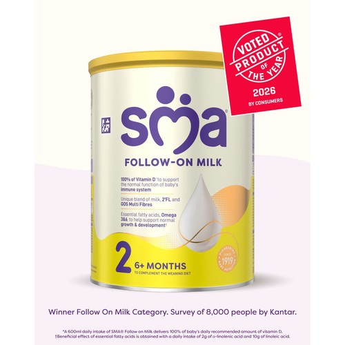 SMA Follow-On Baby Milk Powder Formula 6-12 Months 800g