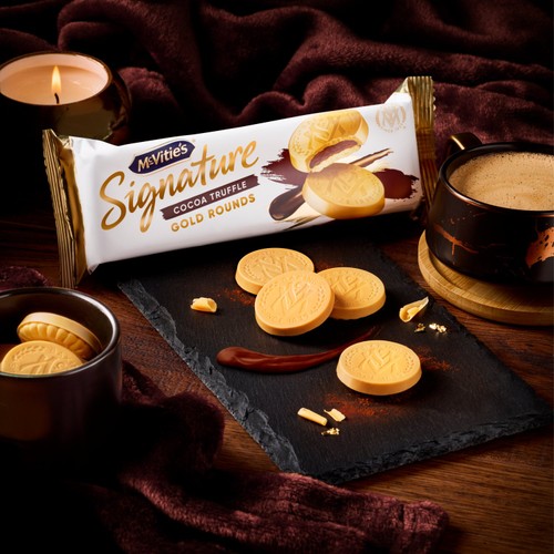 McVitie's Signature Cocoa Truffle Gold Rounds  9 Pack 109g