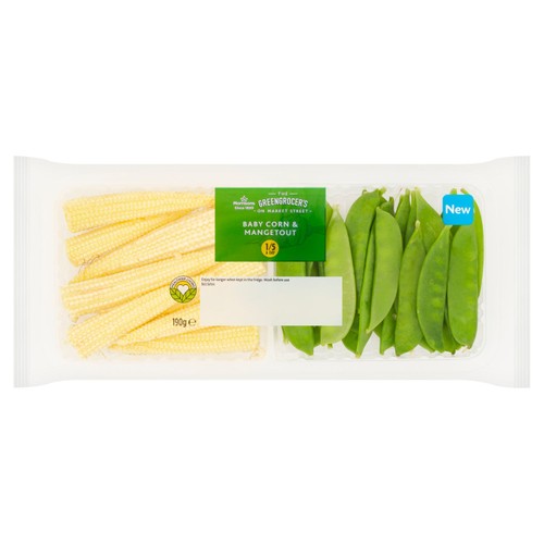 Morrisons baby corn mangetout