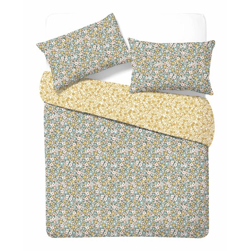 Nutmeg Home Easy Care Ditsy Daisy Duvet Set Double