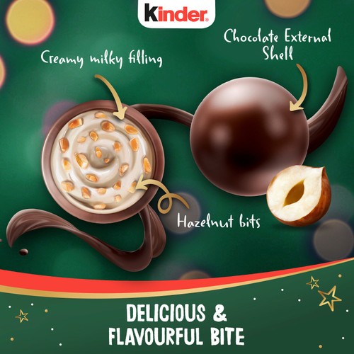 Kinder Choco Balls Milk & Hazelnut Sensations   90g