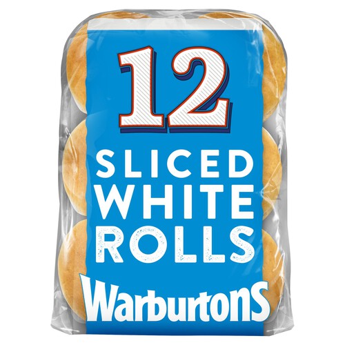 Warburtons Sliced White Rolls