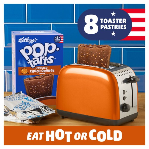 Kellogg's Pop Tarts Choco Orange flavour pastry snacks 8x48g
