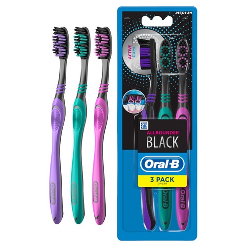 Oral-B Allrounder Clean Black Toothbrushes
