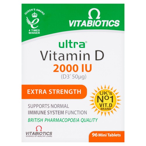 Vitabiotics Ultra Vitamin D 2000 Iu Extra Strength Tablets