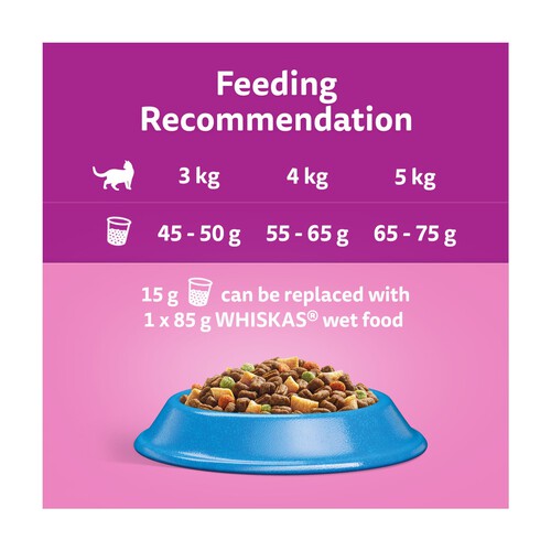 Whiskas 1+ Tuna Adult Dry Cat Food