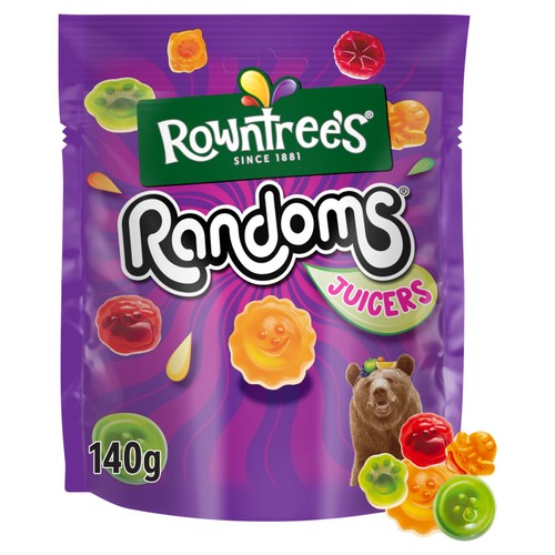 Rowntree's Randoms Juicers Sweets Sharing Pouch 140g