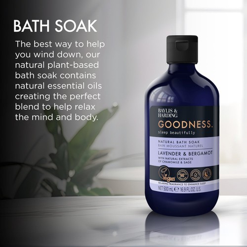 Baylis & Harding Goodness Natural Lavender & Bergamot Bath Soak
