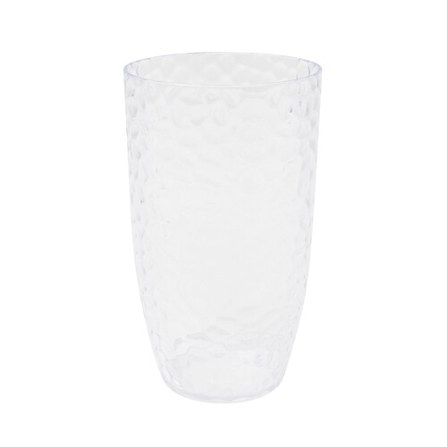 Nutmeg Home Textured Clear Tumbler Hi Ball