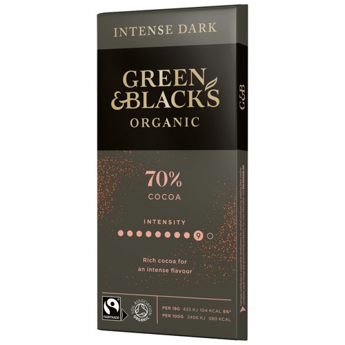 Green & Black's Organic 70% Dark Chocolate Bar