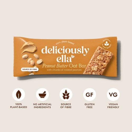 Deliciously Ella Peanut Butter Oat Bars Multipack 3x50g