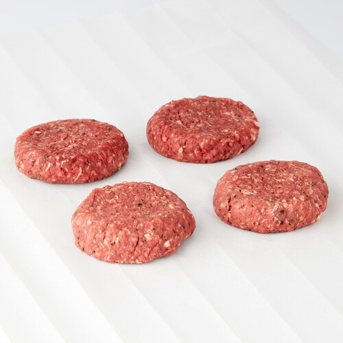 Morrisons 4 Beef Burgers 5% Fat