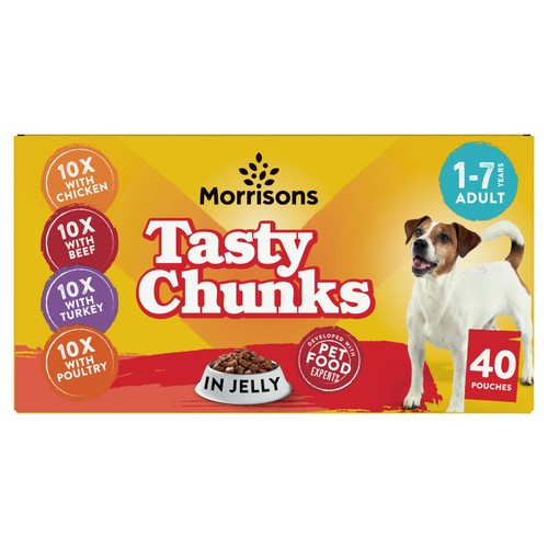 Morrisons dog food in jelly