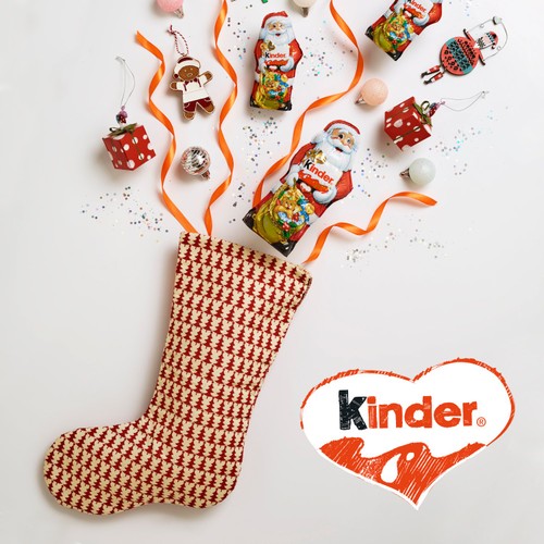 Kinder Milk Chocolate Christmas Santa Gift 110g