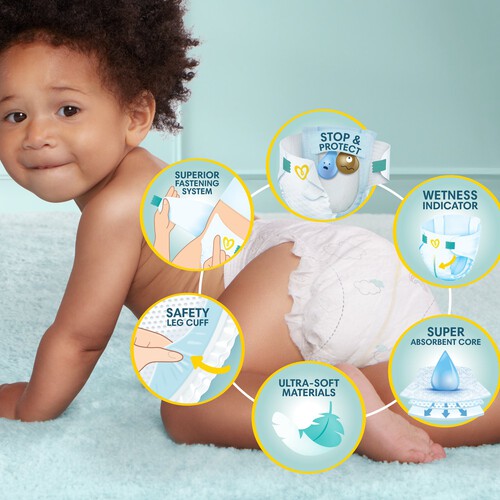 Pampers Premium Protection New Baby Size 3 40 Nappies Essential Pack