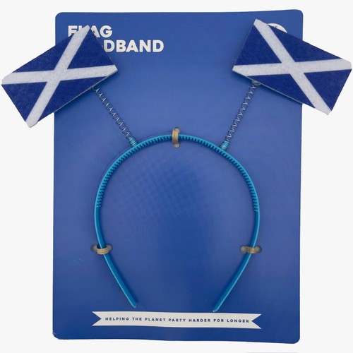 Morrisons Blue & White Flag Headband