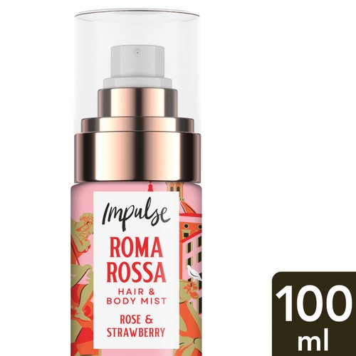 Impulse Roma Rossa Rose & Strawberry Hair & Body Mist  100ml