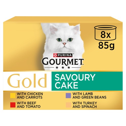 Gourmet Gold Savoury Cake Meat And Veg Variety Wet Cat Food 
