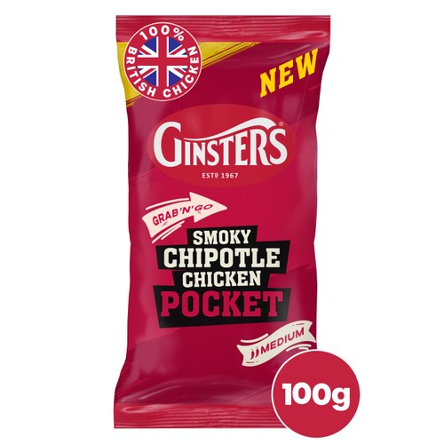 Ginsters Smoky Chipotle Chicken Pocket 100G