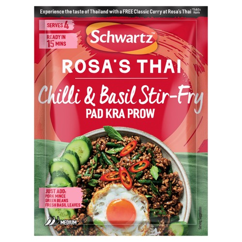 Schwartz Rosa's Thai Chilli And Basil Stir Fry Recipe Mix 