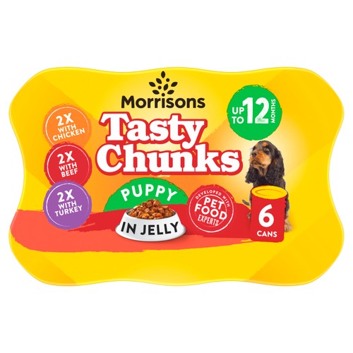 Morrisons puppy food meat chunks in jelly