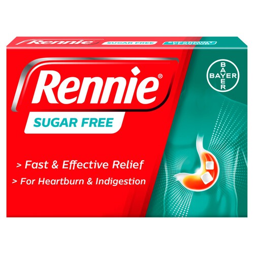 Rennie Sugar-Free Heartburn & Indigestion Chewable Tablets