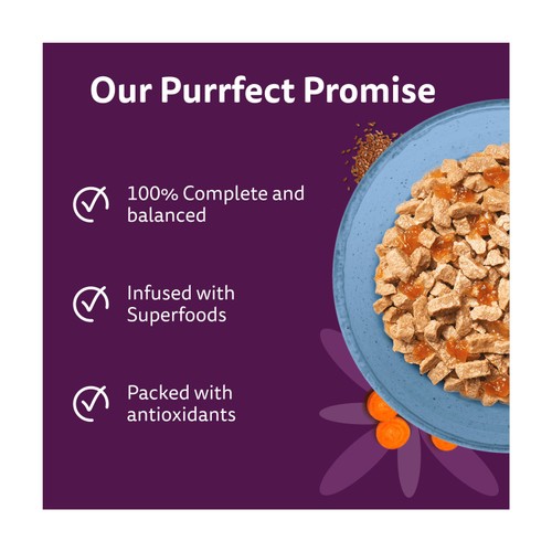 Whiskas 1+ Wet Cat Food Pouches Superfoods With Fish In Jelly 6 x 50g