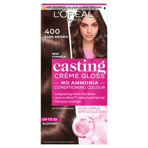 L'Oreal Paris Casting Creme Gloss Dark Brown 400 Semi-Permanent Hair Dye | Morrisons
