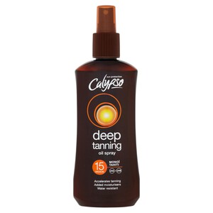 Calypso Sun Protection Deep Tanning Oil Spray 15 Medium 200Ml | Morrisons