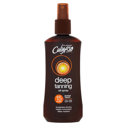 Calypso Sun Protection Deep Tanning Oil Spray 15 Medium 200Ml