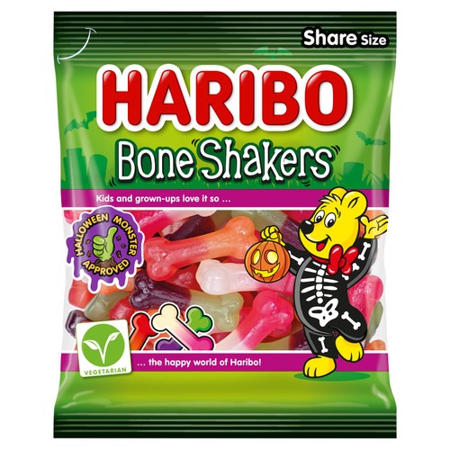 Haribo Bone Shakers Vegetarian Sweets 160g
