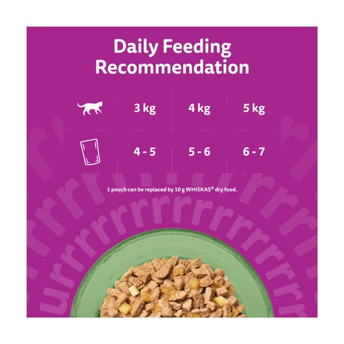 Whiskas 1+ Wet Cat Food Pouches Superfoods Mixed Selection In Jelly 6 x 50g