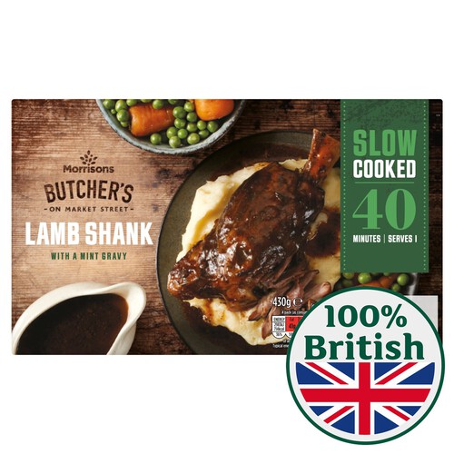 Morrisons Slow Cooked Mint Gravy Lamb Shank