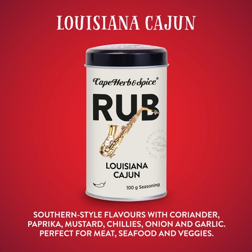 Cape Herb & Spice Rub Louisiana Cajun Seasoning 100g