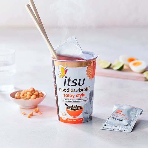 Itsu Satay Style Instant Noodles & Broth Pot 66g