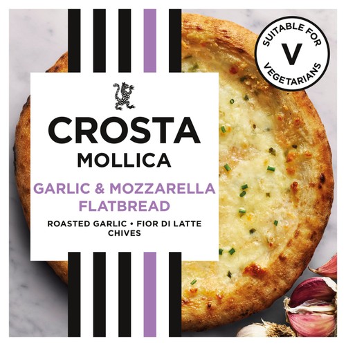Crosta Mollica Garlic & Mozzarella Flatbread 229G
