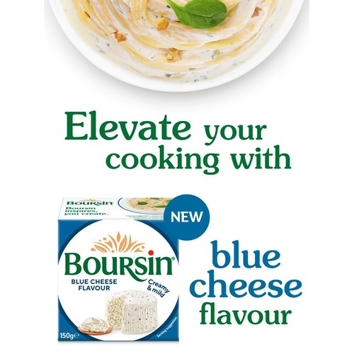 Boursin Blue Flavour Soft French Cream Cheese 150g