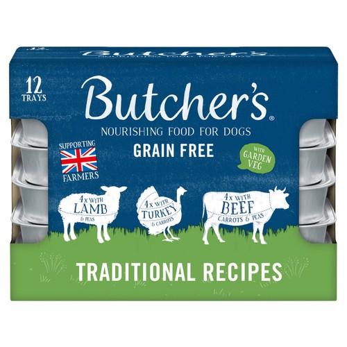 Butcher's Grain Free Traditional Recipes Dog Food Trays