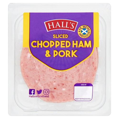 Hall's Sliced Chopped Ham & Pork 125G