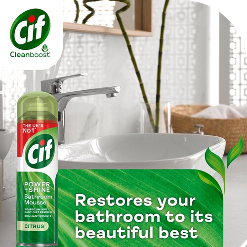 Cif Citrus Power & Shine Bathroom Mousse