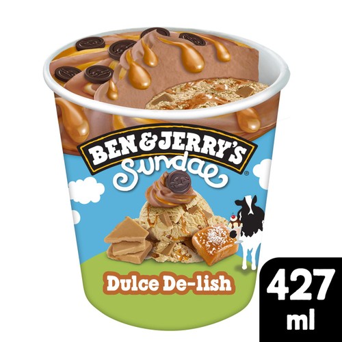 Ben & Jerry's Sundae Dulce De-lish Ice Cream Tub    427ml