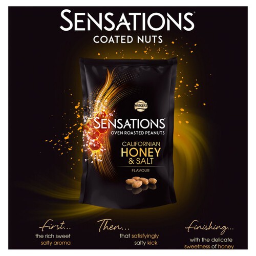 Walkers Sensations Californian Honey & Salt flavour peanuts