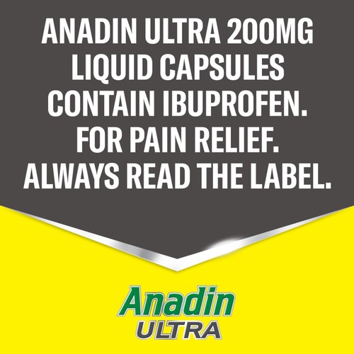 Anadin Ultra Ibuprofen Pain Relief Liquid Capsules 16s