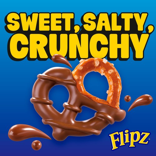 Flipz Mega Bag Milk Chocolate Coated Pretzel Snacks 150g