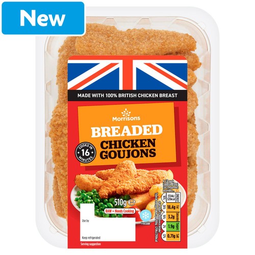 Morrisons breaded chicken goujons