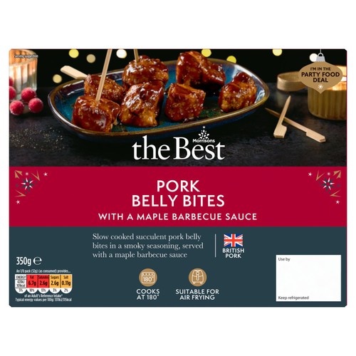 Morrisons The Best Pork Belly Bites With A Maple BBQ Sauce 350g