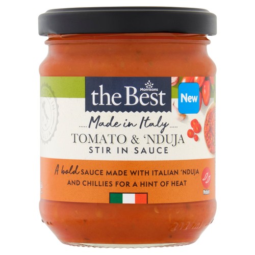 Morrisons the best tomato nduja pasta sauce