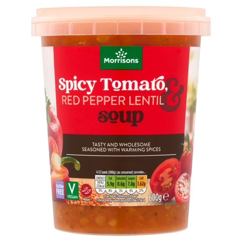 Morrisons Tomato Red Pepper & Lentil Soup
