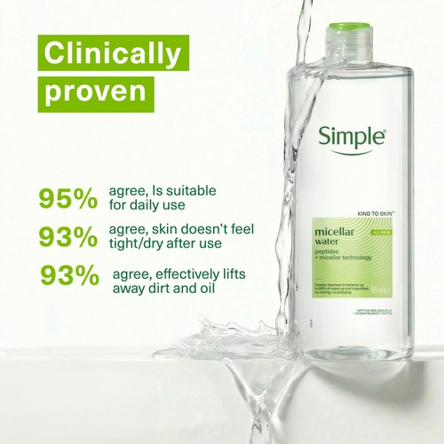 Simple Micellar Face Cleanser 400Ml